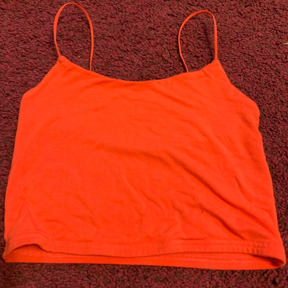 pacsun cropped spaghetti tank top!